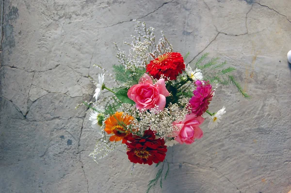 Piękny bukiet kwiatów kolorowy lato — Zdjęcie stockowe