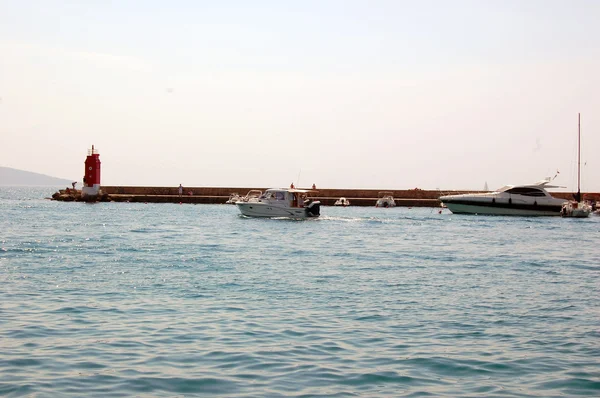 View in Croatia with boats — Stock Photo, Image