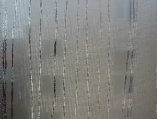 Gotas de água na janela cozida no vapor — Fotografia de Stock