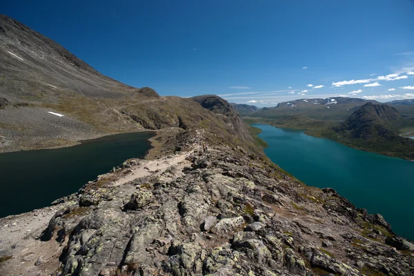 Besseggen åsen i nationalparken jotunheimen, Norge — Stockfoto