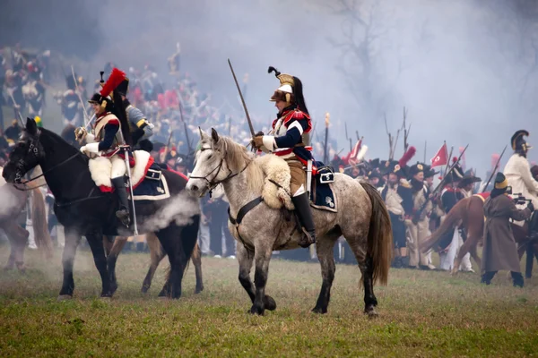 TVAROZNA, CZECH REPUBLIC - NOVEMBER 29, 2014: History fan in mil — Stock Photo, Image