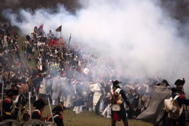 TVAROZNA, CZECH REPUBLIC - NOVEMBER 29, 2014: History fan in mil
