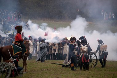 TVAROZNA, CZECH REPUBLIC - NOVEMBER 29, 2014: History fan in mil