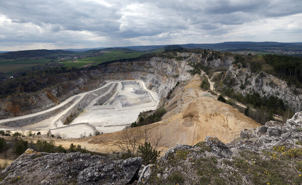 Limestone mine, Koneprusy, Czech republic