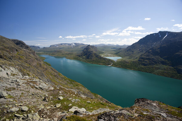 Besseggen Ridge in Jotunheimen National Park, Norway