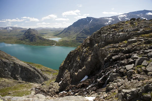 Besseggen ridge jotunheimen Milli Park, Norveç — Stok fotoğraf