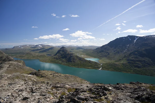 Besseggen Ridge en el Parque Nacional Jotunheimen, Noruega — Foto de Stock