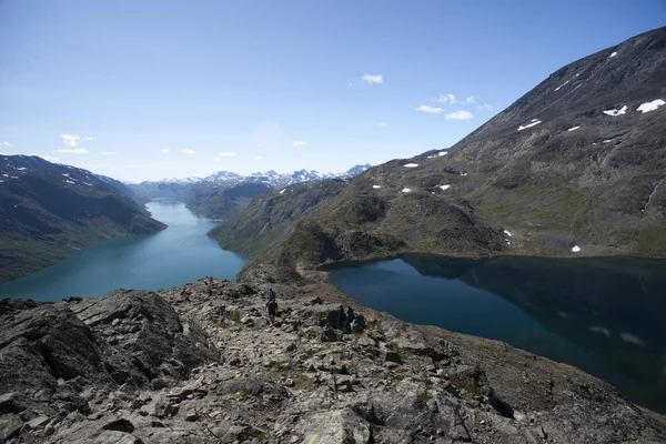 Besseggen åsen i nationalparken jotunheimen, Norge — Stockfoto