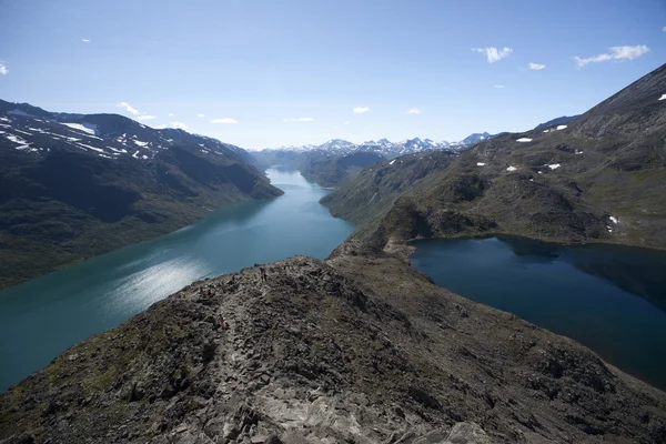 Besseggen Ridge en el Parque Nacional Jotunheimen, Noruega — Foto de Stock