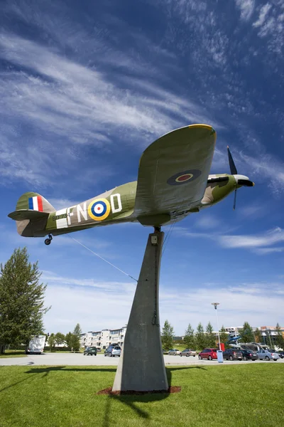 Spitfire monument världskriget 2, Norge — Stockfoto