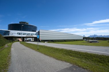 Norwegian aviation museum entrance clipart