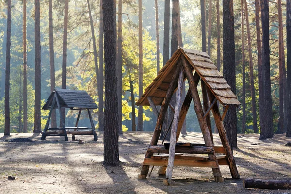 Rest places in the forest — Stock Photo, Image