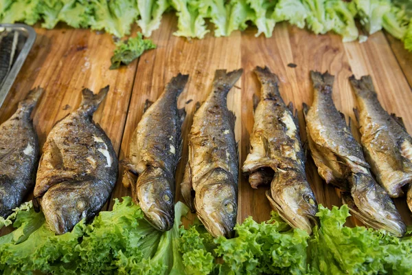 Alimentos para peixes cozinhados — Fotografia de Stock