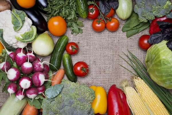 Fondo de verduras frescas —  Fotos de Stock