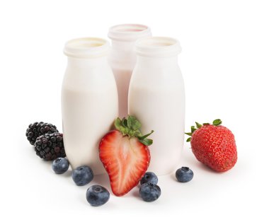 İçme yoğurt ve çilek