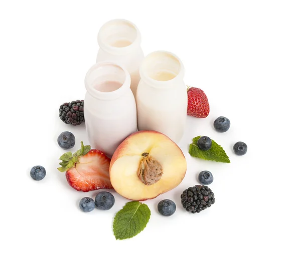 Здорової питної йогурти — стокове фото