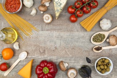 Makarna maddeler arka plan