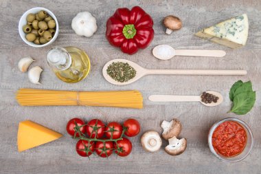 İtalyan makarna arka planı