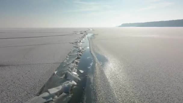 Ατελείωτο Πεδίο Αιώρες Πάγου — Αρχείο Βίντεο