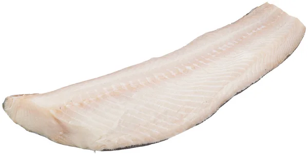 Fish Fillet Isolated White Healthy Seafood — Stockfoto