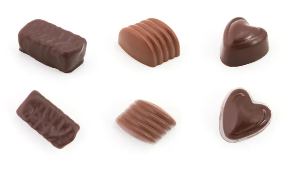 Conjunto de chocolates — Fotografia de Stock