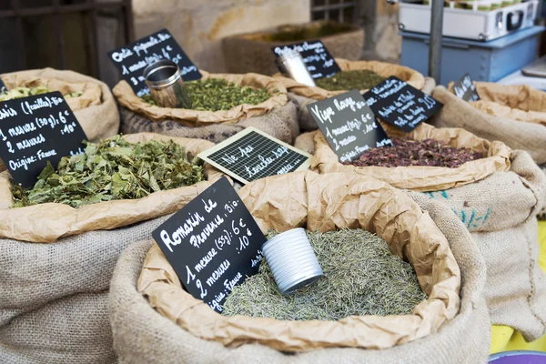 Herbs in the market — Stock Photo, Image