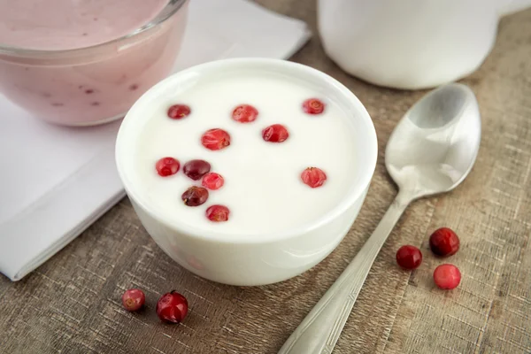 Hälsosamma yoghurt — Stockfoto