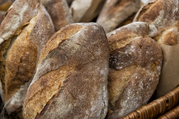 Frisches Brot Hintergrund — Stockfoto