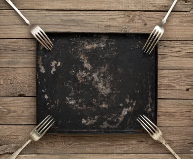 metal pan ve vintage çatal