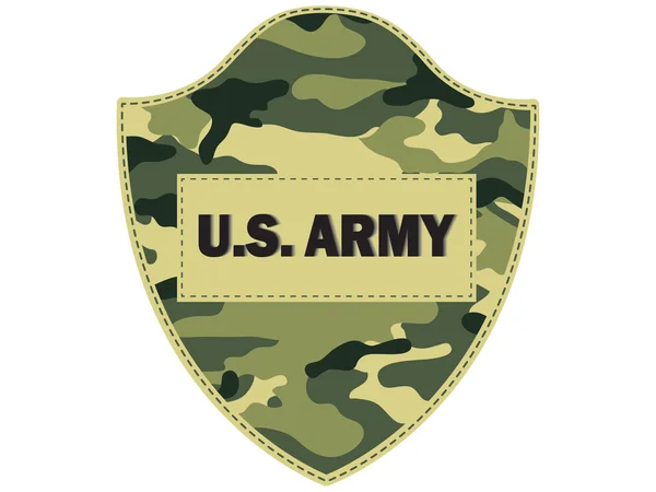 Camouflage shields US Army — Stockvector