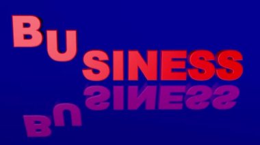  3d Canlandırma Kırmızı Metin Harfleri İş