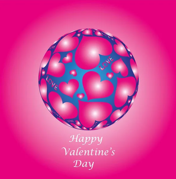 Heart Valentine Day Backgrounds Vector — Stock Vector