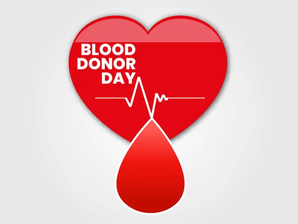 Dünya Kan Bağışı Günü Vektör — Stok Vektör