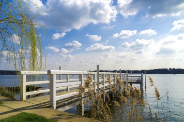 wannsee Berlin'de bir iskelede