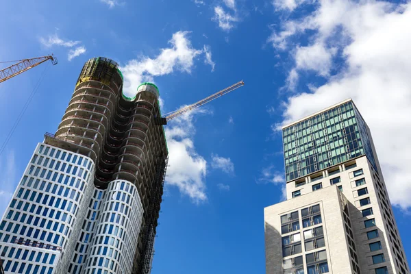 La construcción del edificio comercial Upper West en Berlín — Foto de Stock