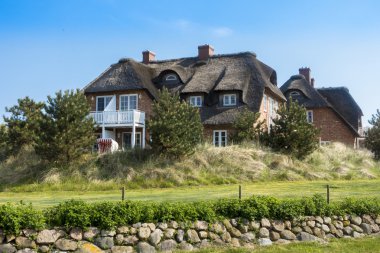 Luxury property on the German North Sea coast clipart