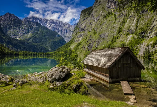 Der obere See in Berchtesgaden in Bayern — Stockfoto