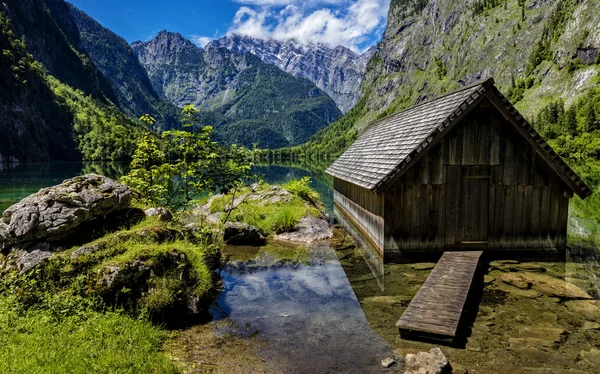 Der obere See in Berchtesgaden in Bayern — Stockfoto