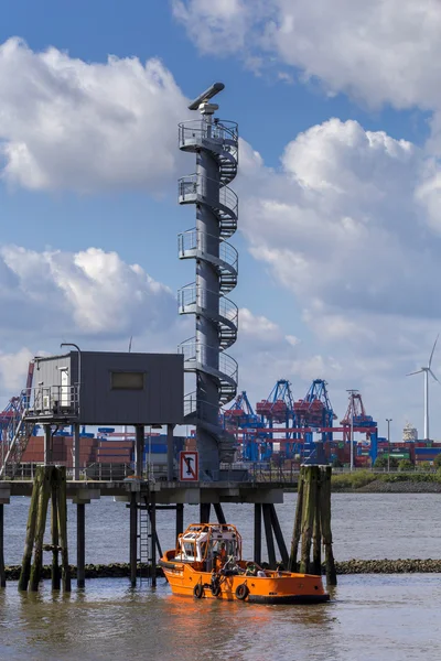 Radaranlage im Hamburger Hafen — Stockfoto