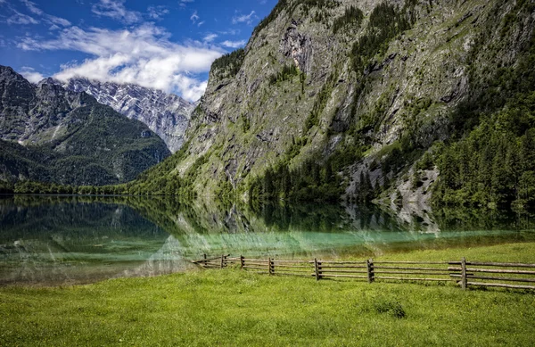 Blick auf den Obersee im Berchtesgadener Land — Stockfoto