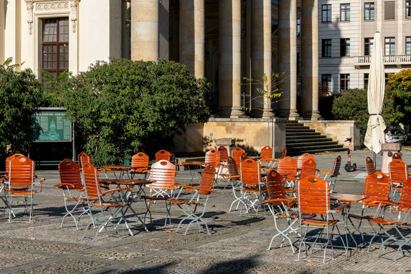 Gastronomía Alrededor Del Gendarmenmarkt Ciudad Durante Cierre Nueva Parte Noviembre —  Fotos de Stock