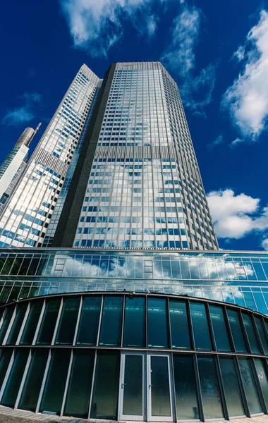 Architecture Skyscrapers City Banking District Frankfurt Main Hessen — Stock Photo, Image