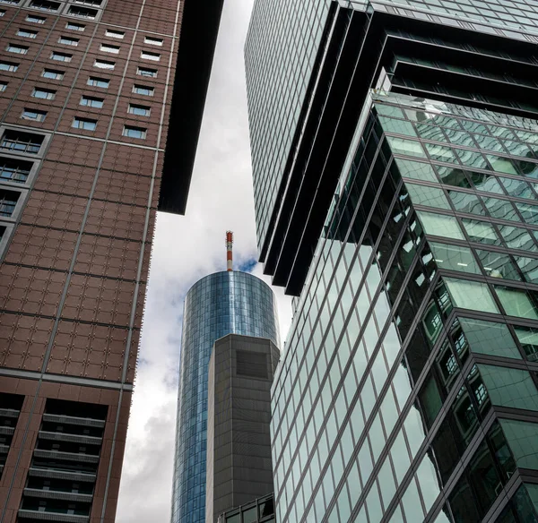 Arquitectura Rascacielos Ciudad Distrito Bancario Fráncfort Del Meno Hesse — Foto de Stock
