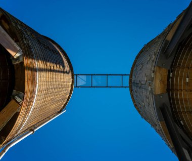 Federal yolda yol tuzu için ahşap silo 179 Avusturya 'da