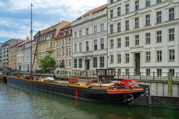 Houses Old Boats Fishing Island Berlin — Stock Photo, Image