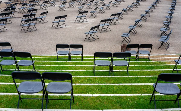 Empty Seats Event Corona Times — Stock Photo, Image