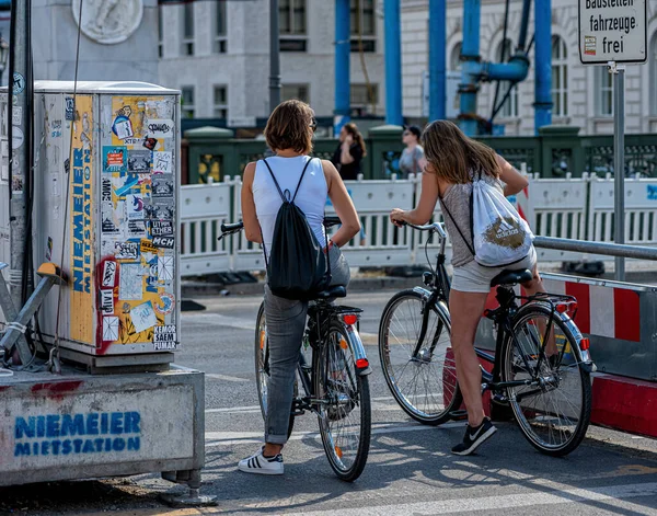 Radfahrer Der Berliner Innenstadt — Stockfoto