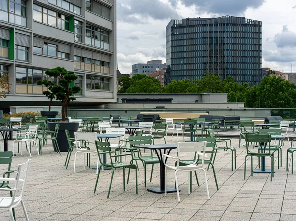 Asientos Vacíos Azotea Del Bikini Haus Berlín — Foto de Stock