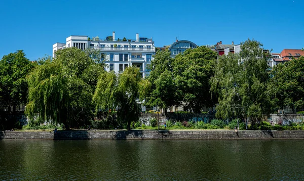 Vivir Orillas Del Spree Centro Berlín —  Fotos de Stock