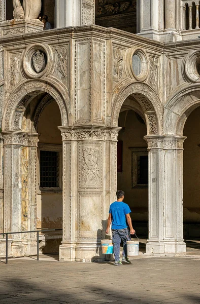 Impressions Tourists Lagoon City Venice Italy — Stock fotografie